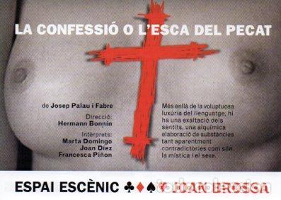Postais: POSTAL PV04984: Publicidad La confessio o l'esca del pecat, Espai escenic Joan Brossa - NULL