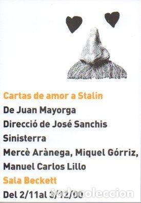Postkarten: POSTAL PV05639: Cartas de amor a Stalin en Sala Beckett - NULL