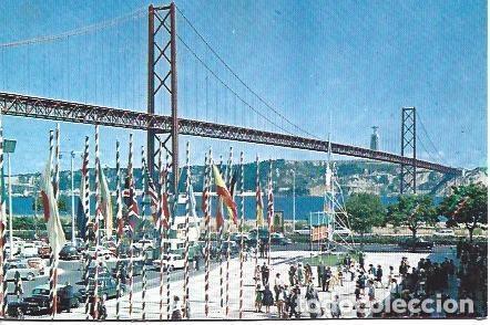 Postcards: POSTAL L01595: Puente sobre el Tajo en Lisboa - NULL