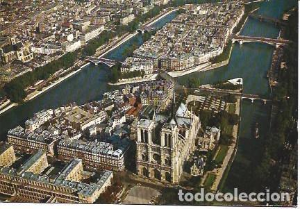 Postkarten: POSTAL L01588: Paris, vista aerea de la Isla de la Ciudad - NULL
