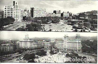 Cartoline: POSTAL A3877: Barcelona, plaza Catalunya