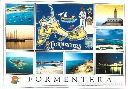 Postkarten: POSTAL L01919: Vistas y mapa de Formentera - NULL