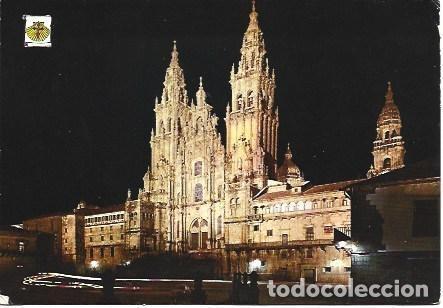 Postales: POSTAL L03264: Vista nocturna de la Catedral de Santiago de Compostela