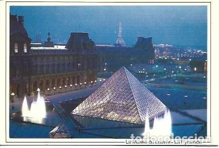 Postales: POSTAL L03355: Piramide del Museo del Louvre en Paris - Foto 1