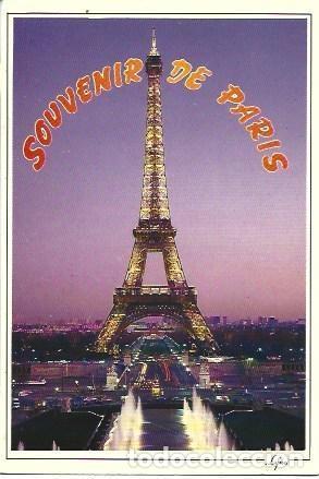 Postales: POSTAL L03228: Paris. La Torre Eiffel iluminada - Foto 1