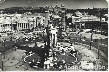 Cartoline: POSTAL A3969: Vista aerea de la plaza de Espa&ntilde;a en Barcelona - NULL