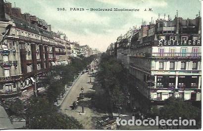 Postales: POSTAL A3527: Paris. Boulevard Montmatre - Foto 1