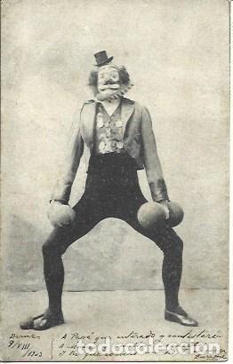 Postales: POSTAL A3404: Payaso con pesas - Foto 1