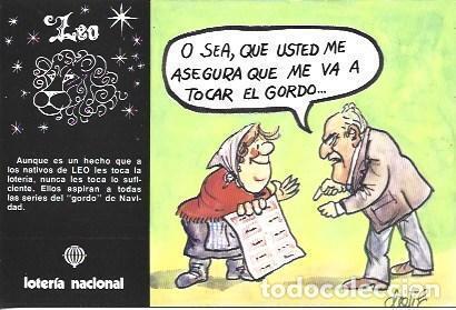 Postcards: POSTAL A3602: Leo. Serie Zodiaco y Loteria - NULL