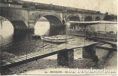 Postales: POSTAL A4556: Puente de Chemin en Hendaye - Foto 1