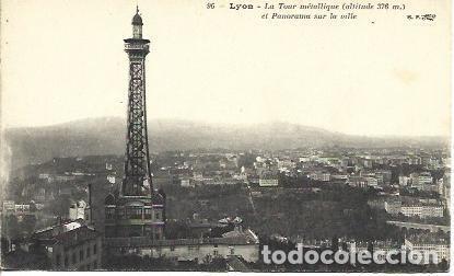 Postales: POSTAL A4615: Torre Metalica y vista de Lyon - NULL