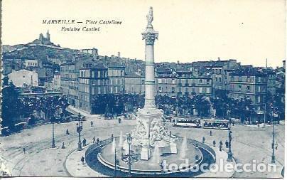 Postales: POSTAL A4646: Fuente Cantini en Marsella - Foto 1