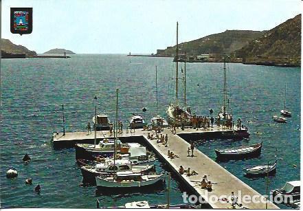 Postkarten: POSTAL A4174: Puerto con los dos faros de Cartagena