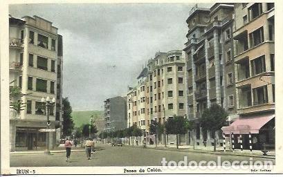 Postales: POSTAL A4363: Paseo de Colon de Irun - Foto 1