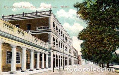 Postkarten: POSTAL PV06964: Post Office and Macao Hotel on Praya Grande, Macao - NULL