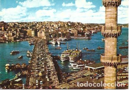 Postcards: POSTAL L03648: Puente de Galata en Estambul - NULL