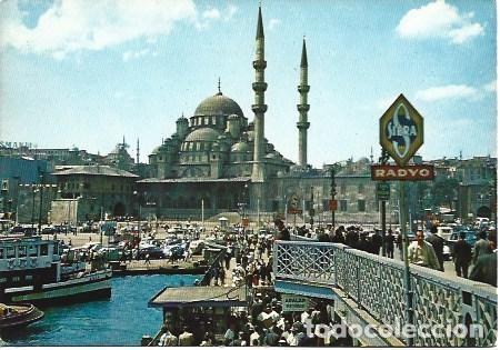Postales: POSTAL L03652: Puente Galata y Mezquita Nueva en Estambul - NULL
