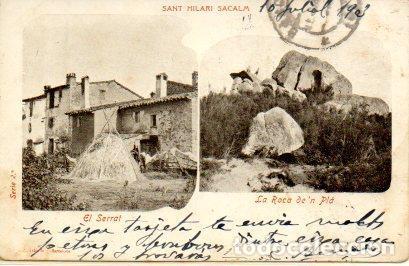 Postales: POSTAL PV06088: El Serrat y la Roca de'n Pla a Sant Hilari Sacalm - NULL