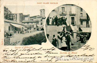 Postkarten: POSTAL PV06093: Surtida de Missa i carreer Arbucias a Sant Hilari Sacalm