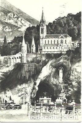 Postales: POSTAL L04281: Lourdes, basilica y gruta - Foto 1