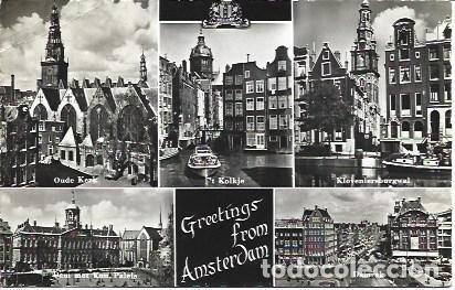 Postales: POSTAL L04285: Recuerdo de Amsterdam - Foto 1