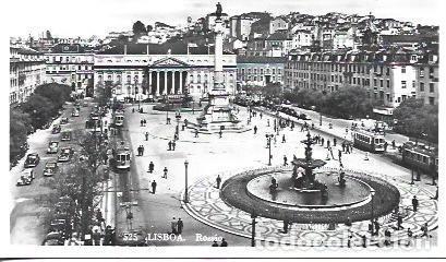 Postales: POSTAL A5022: Rossio en Lisboa - Foto 1