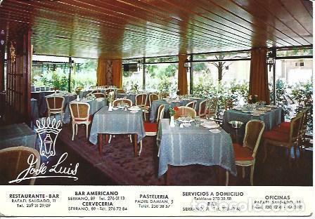 Postcards: POSTAL A5803: Restaurante Jose Luis de Madrid - NULL