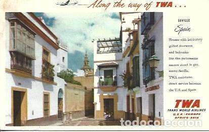 Postales: POSTAL A5681: Sevilla. TWA USA - Foto 1