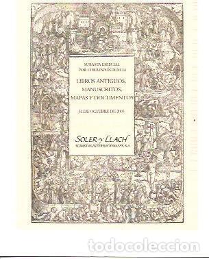 Postkarten: POSTAL A5959: Publicidad Libros Antiguos Soler y Llanch - NULL