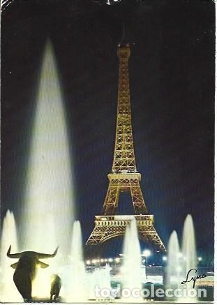 Postales: POSTAL L05698: Tour Eiffel iluminada en Paris - Foto 1