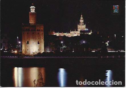 Postcards: POSTAL L05440: Sevilla. Vista nocturna Torre del Oro - NULL
