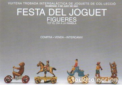 Postkarten: POSTAL PV07079: Publicitat vuitena trobada de joguets de col.lecio. Festa del Joguet Figueres - NULL