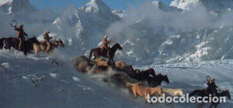 Postales: POSTAL PV07372: Publicidad Marlboro world vaqueros cabalgando junto a caballos - NULL
