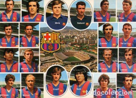 Postales: POSTAL PV07311: Equipo C. F. Barcelona con Cruyff y Sotil - NULL