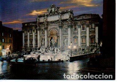 Postales: POSTAL PV07619: Fontana di Trevi notturno, Roma - NULL