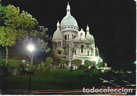 Cartoline: POSTAL L05852: Vista nocturna del Sacre Coeur de Paris - NULL