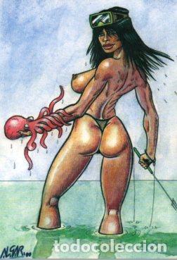 Postcards: POSTAL PV07552: MUCHOCOMI. Las chicas y el verano, autor Algar - NULL