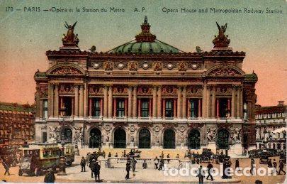 Postcards: POSTAL PV08112: Paris, Opera et Station du Metro - NULL