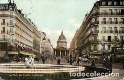 Postcards: POSTAL PV08130: Rue Soufflot - Le Pantheon, Paris - NULL