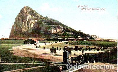 Postcards: POSTAL PV08022: Rock from Spanish Lines, Gibraltar - NULL
