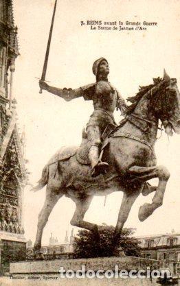 Postais: POSTAL PV08282: La Statue de Jeanne d'Arc avant la Grande Guerre, Reims - NULL