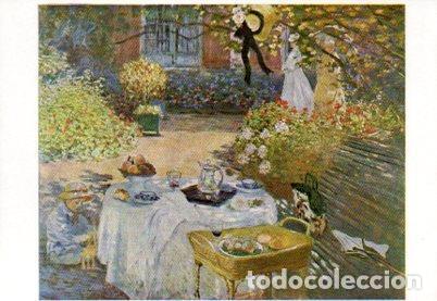 Postkarten: POSTAL PV07810: Lunch in the Garden, Claude Monet