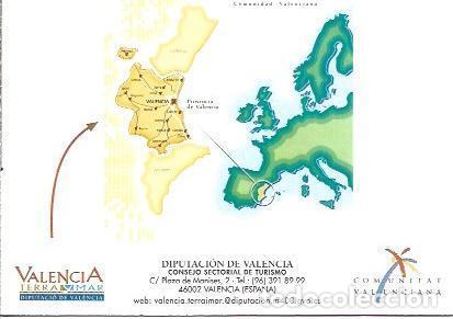Postcards: POSTAL A1652: Mapa de turismo de Valencia - NULL