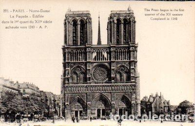 Postales: POSTAL PV07992: Notre-Dame la fa&ccedil;ade, Paris - Foto 1