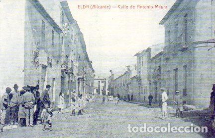 Cartoline: POSTAL PV07902: Calle de Antonio Maura en Elda, Alicante (ver descripcion) - NULL