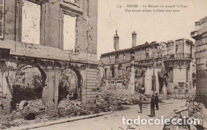 Postcards: POSTAL PV08623: La Maison ou naquit Colbert, Reims - NULL