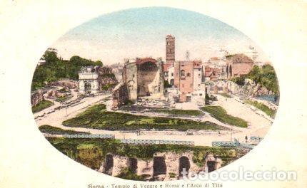 Postales: POSTAL PV08605: Tempio di Venere e Roma e l'Arco di Tito, Roma - NULL