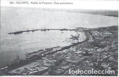 Postais: POSTAL A1868: Muelle del Poniente de Alicante