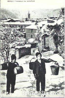 Cartoline: POSTAL A1852: Paisaje de invierno de Ripoll - NULL