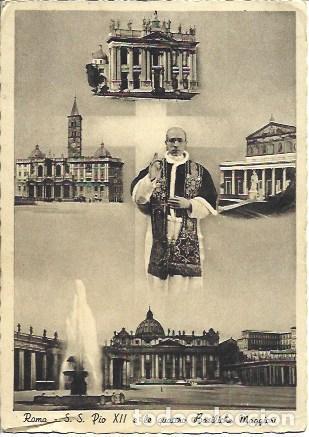 Postales: POSTAL A1940: Pio XII y basilicas Mayores - Foto 1